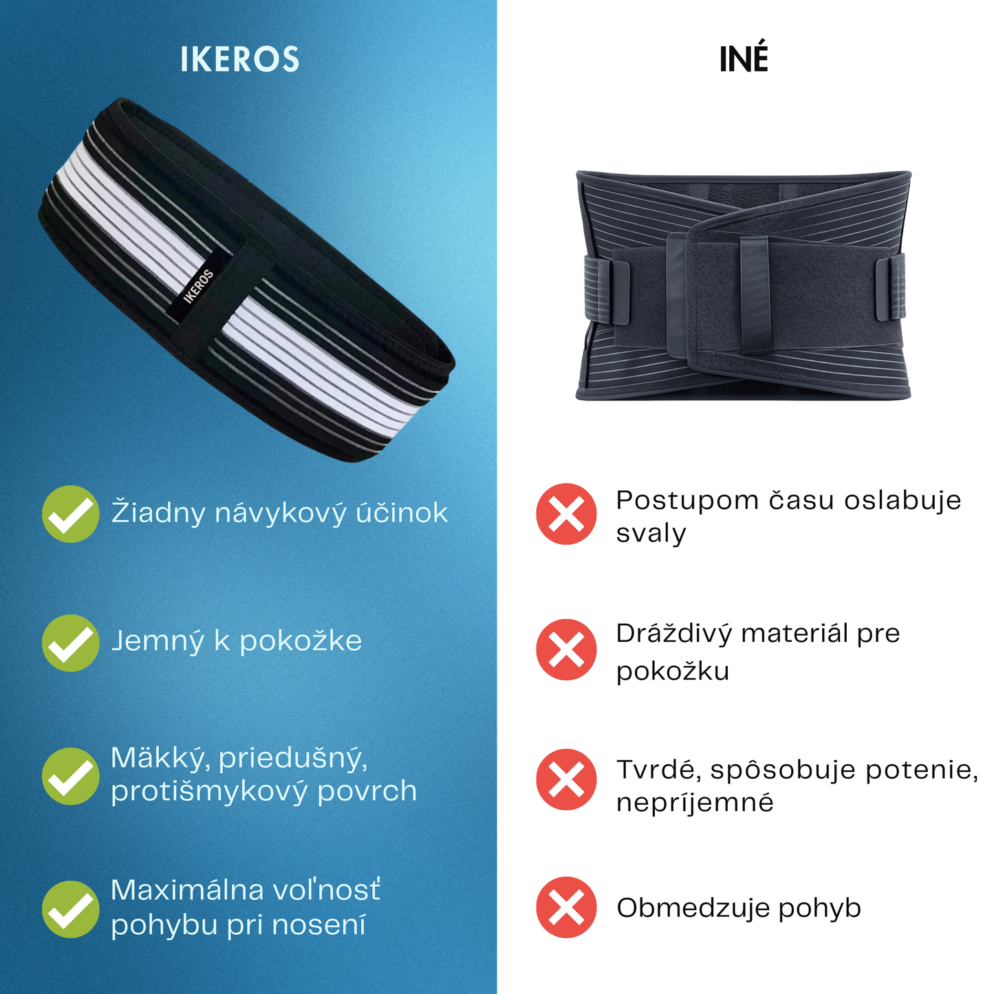 Ortopedický pás IKEROS™ Trpíte ischiasom alebo bolesťami chrbta?